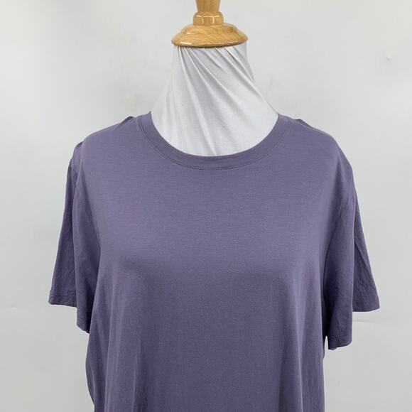 Vince T Shirt Womens 2XL XXL Amethyst Pima Cotton Crew Neck Lightweight Tee - Picture 3 of 11